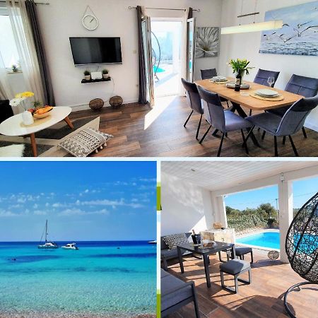 Anas Lagoon Holiday House With Pool At Azure Beach Дрвеник-Малий Екстер'єр фото