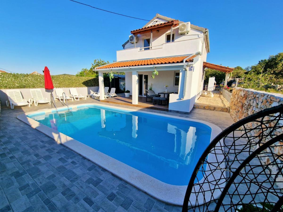 Anas Lagoon Holiday House With Pool At Azure Beach Дрвеник-Малий Екстер'єр фото