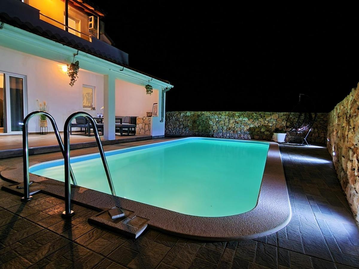 Anas Lagoon Holiday House With Pool At Azure Beach Дрвеник-Малий Екстер'єр фото